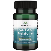 5-HTP + Мелатонин Swanson - 5-HTP & Melatonin (30 капсул)