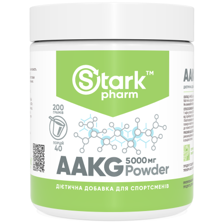 Аргінін Stark Pharm - ААKG Powder (200 г) (альфа-кетоглютарат)
