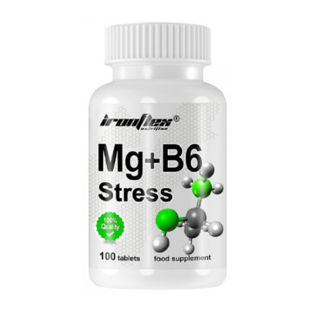 Вітаміни та мінерали IronFlex - MG+B6 Stress (100 таблеток)