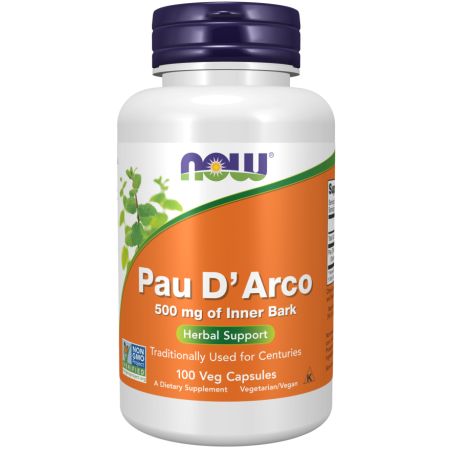 Кора муравьиного дерева Nou Foods - Pau D'Arco 500 мг (100 капсул)