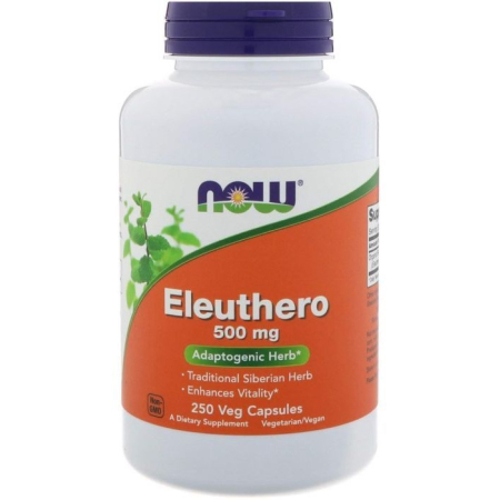 Eleutherococcus Now Foods - Eleuthero 500 mg (250 capsules)