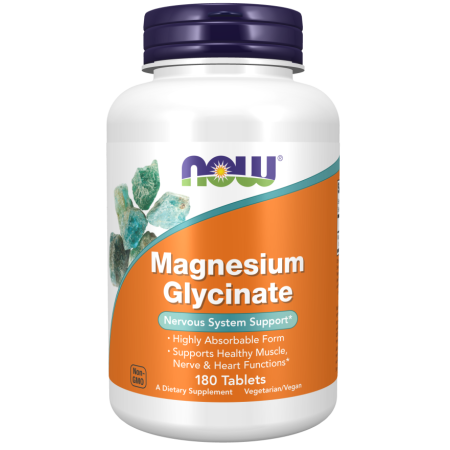 Magnesium Glycinate Now Foods - Magnesium Glycinate (180 tablets)