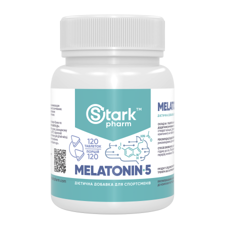 Мелатонін Stark Pharm - Melatonin 5 мг (120 таблеток) (для сну та режиму)