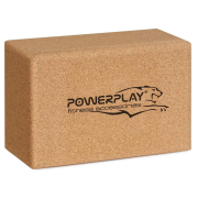 Блок для йоги PowerPlay - Yoga brick PP4006 з пробкового дерева (7.6*14.4*22.6)