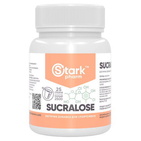 Подсластитель сукралоза 25 грамм (100% безвредность, 600 раз слаще сахара)
