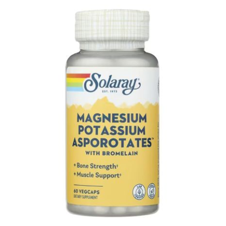 Аспоротаты магния и калия Solaray - Magnesium Potassium Asporotates (60 капсул)