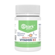 Ніацин Stark Pharm - Stark Niacin (Vitamin B3 with Flush) 100 мг (100 таблеток) (вітамін B3 з ефектом почервоніння)