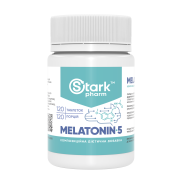 Мелатонін Stark Pharm - Stark Melatonin 5 мг (120 таблеток) (для сну та режиму)