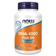 Now Foods Fish Oil - DHA, Docosahexaenoic Acid 1000 Fish oil, fatty acids (90 capsules)