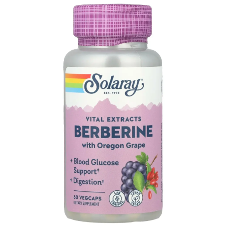 Берберин Solaray - Berberine with Oregon Grape (60 капсул)