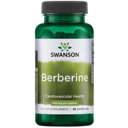 Берберин Swanson - Berberine (60 капсул), регуляція рівня цукру в крові