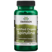 Органічна спіруліна Swanson - Certified Organic Spirulina 500 мг (180 таблеток)