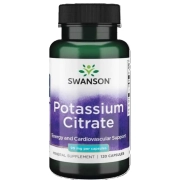 Комплексна підтримка організму Swanson — Potassium Citrate, цитрат калію 99 мг (120 капсул)