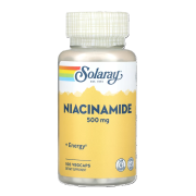 Ниацинамид Solaray – Niacinamide, витамин B3 500 мг (100 капсул)