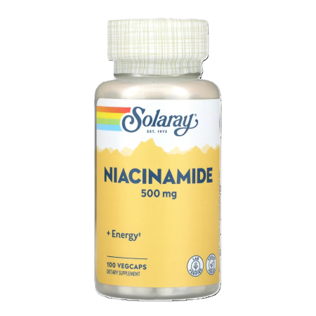 Solaray Niacinamide - Niacinamide, Vitamin B3 500 mg (100 capsules)