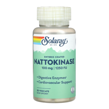 Nattokinase Solaray - Nattokinase 100 mg, digestive enzyme (30 capsules)