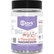 Магній L-треонат Stark Pharm - Stark Magnesium L-Threonate, треонат магнію (120 рослинних капсул)