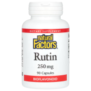 Рутин Natural Factors – Rutin, биофлавоноид, антиоксидант 250 мг (90 капсул)