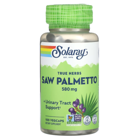 Со пальметто Solaray - Saw Palmetto Berry 580 мг (50 капсул)