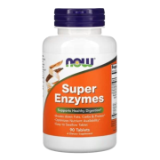 Комплекс ензимів Now Foods - Super Enzymes, ферменти для травлення (90 таблеток)