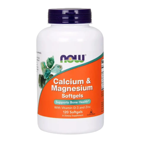 Кальций + Магний с витамином D3 и цинком Now Foods - Calcium Magnesium with D-3 and Zinc (120 капсул)