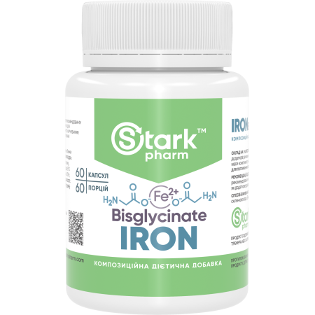 Iron Stark Pharm - Stark Iron Bisglycinate, bisglycinate 36 mg (60 capsules)